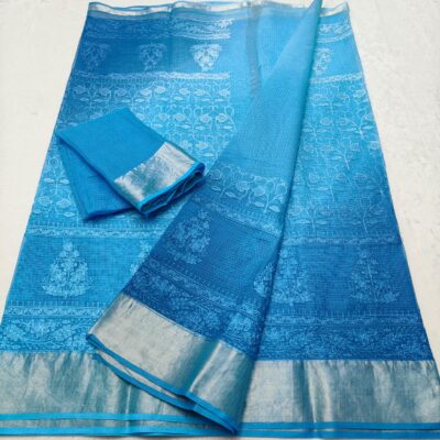 Exclusive Pure Kota Cotton Self Embroidary Sarees (8)