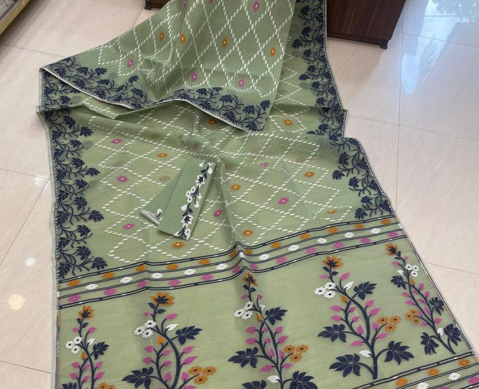 Exclusive Semi Dhakai Jamdhani Sarees (16)