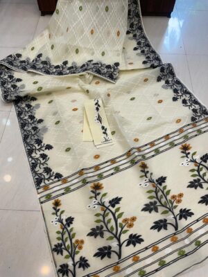 Exclusive Semi Dhakai Jamdhani Sarees (6)