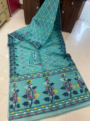 Exclusive Semi Dhakai Jamdhani Sarees (7)