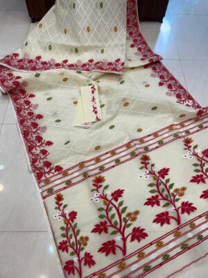 Exclusive Semi Dhakai Jamdhani Sarees (9)