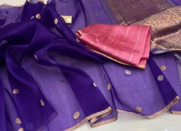 Handloom Banarasi Pure Organza Kora Silk Sarees (24)