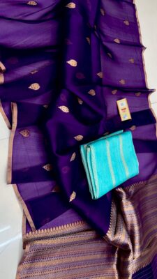 Handloom Banarasi Pure Organza Kora Silk Sarees 33 (1)