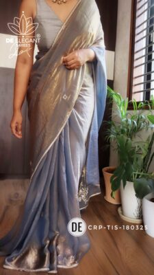 Latest Crepe Tissue Silk Sarees (15)