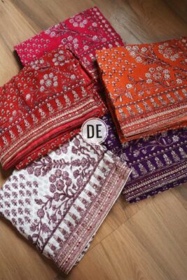 Latest Georgette Silk Sarees With Blouse. (1)