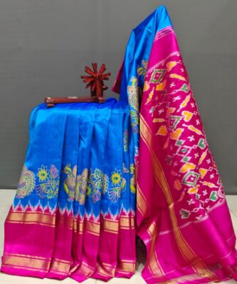 Latest Ikkath Silk Sarees With Blouse (20)