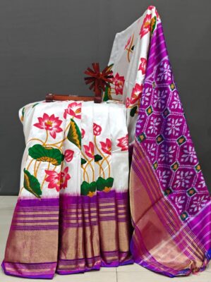 Latest Ikkath Silk Sarees With Blouse (22)