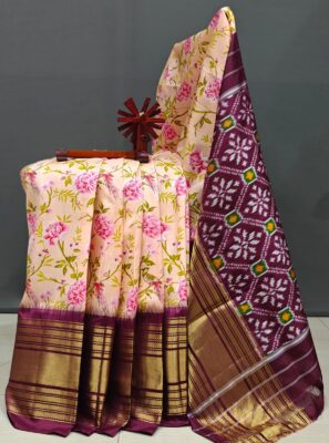 Latest Ikkath Silk Sarees With Blouse (25)