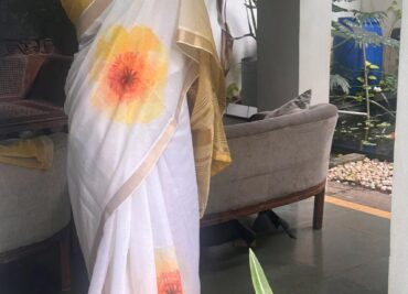Latest Linen Digital Print Sarees (1)