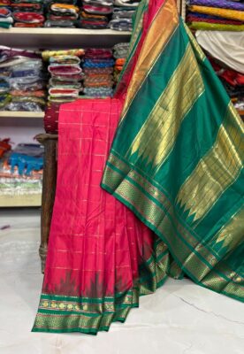 Latest Semi Gadwal Silk Sarees (17)