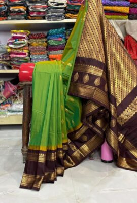 Latest Semi Gadwal Silk Sarees (3)