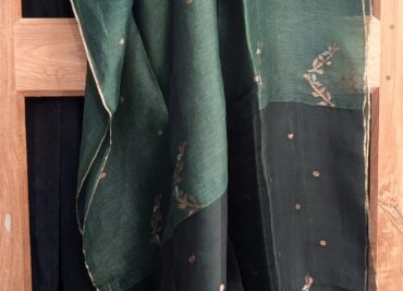 Latest Silk Linen Jamdhani Weaving Sarees (1)