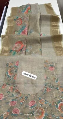 Light Weight Bengal Linen Tissue Sarees (3)