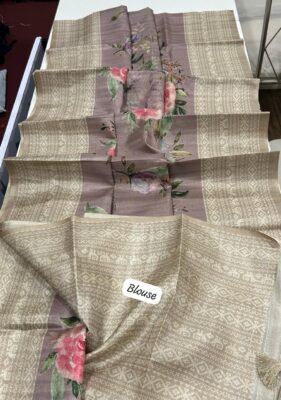 Light Weight Printed Tussar Silks Arees (3)