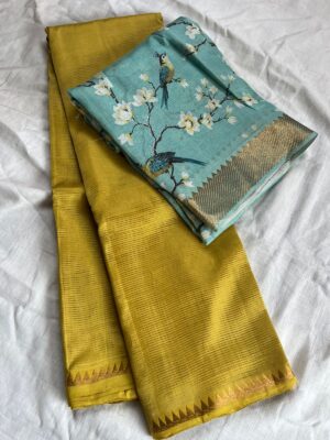 Mangalagiri Handloom Pattu By Cotton Sarees (10)