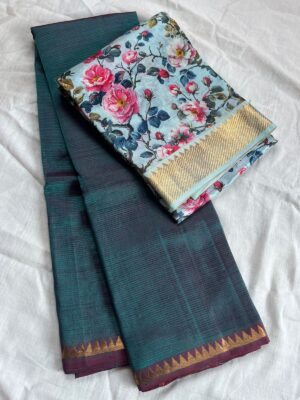 Mangalagiri Handloom Pattu By Cotton Sarees (4)