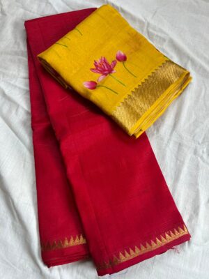 Mangalagiri Handloom Pattu By Cotton Sarees (5)
