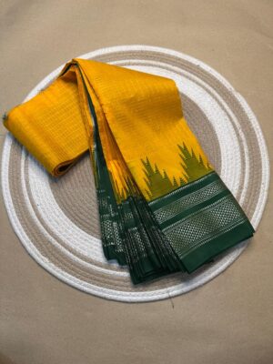 Mercidised Cotton Ilkal Zari Checks Sarees (17)