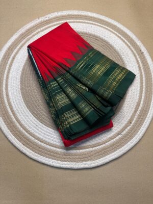Mercidised Cotton Sarees With Blouse (1)