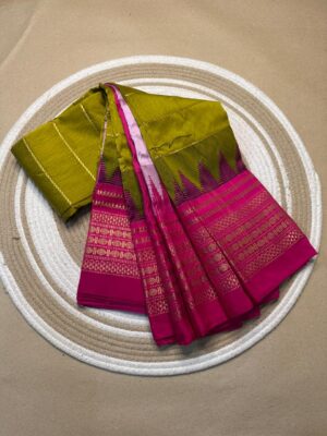 Mercidised Cotton Sarees With Blouse (23)