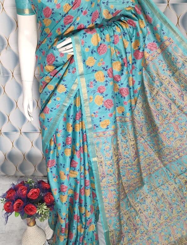 Modal Silk Screen Print Sarees (1)