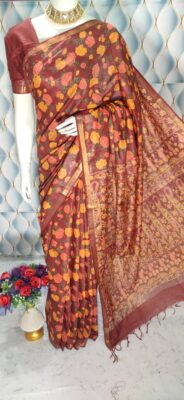 Modal Silk Screen Print Sarees (11)
