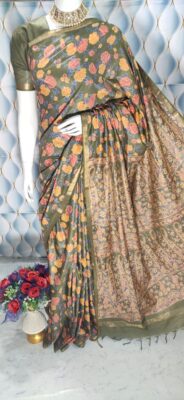 Modal Silk Screen Print Sarees (5)
