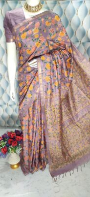 Modal Silk Screen Print Sarees (6)