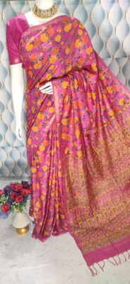 Modal Silk Screen Print Sarees (8)