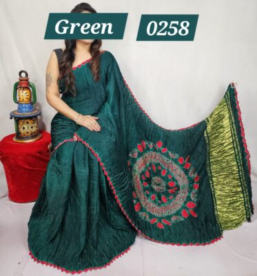 Modal Silk Shibori Sarees With Blouse (12)