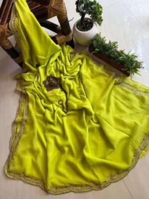 Mulmul Katdana Zardosi Work With Blouse (24)