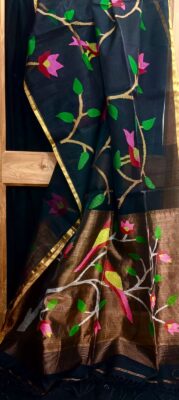 Premium Muslin Silk Jamdhani Sarees (6)