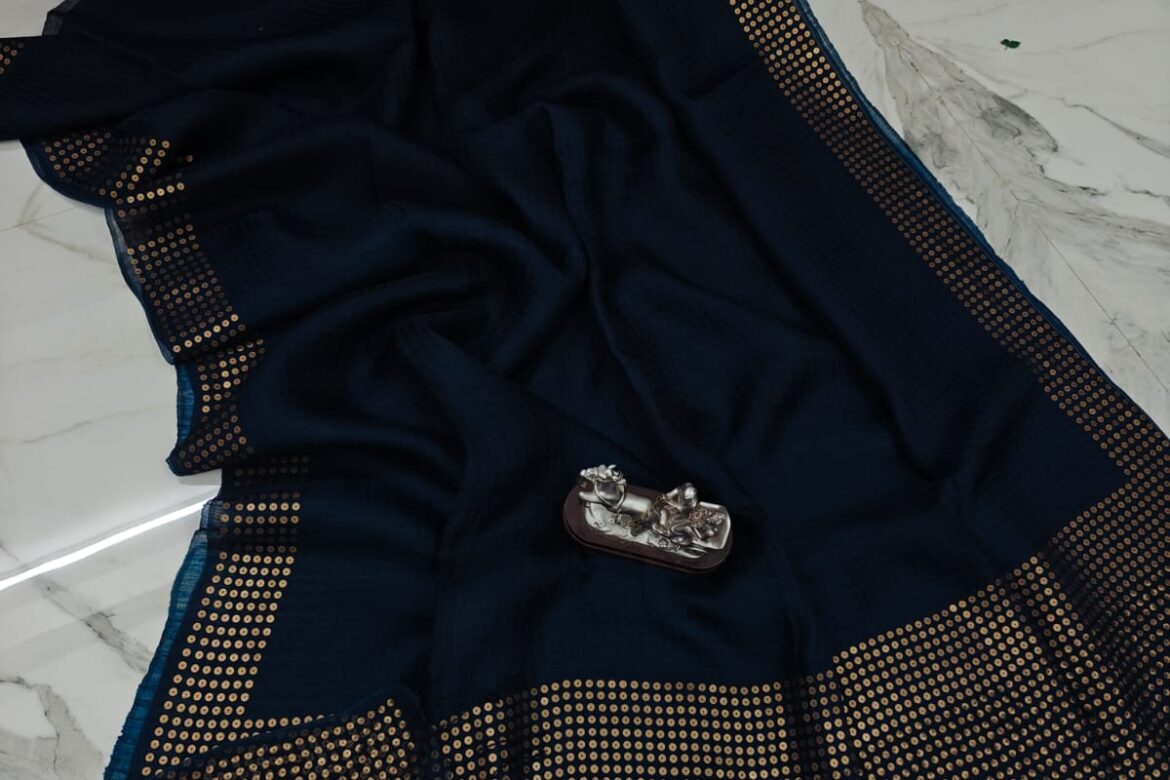 Premium Quality Resham Sequence Sarees (3)