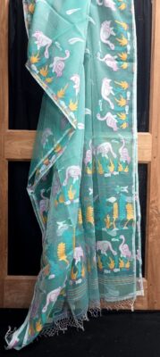 Premium Resham Silk Muslin Jamdhani Sarees (1)
