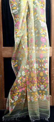 Premium Resham Silk Muslin Jamdhani Sarees (2)