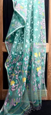 Premium Resham Silk Muslin Jamdhani Sarees (7)