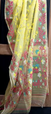 Premium Resham Silk Muslin Jamdhani Sarees (8)