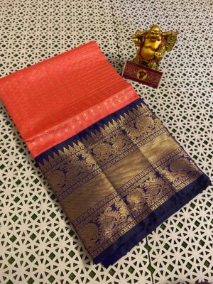 Pure Ahndloom Mangalagiri Kuppadam Sarees With Blouse (4)
