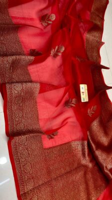Pure Handloom Banaras Weaving Organza Sarees (12)