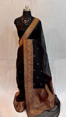 Pure Handloom Banaras Weaving Organza Sarees (5)