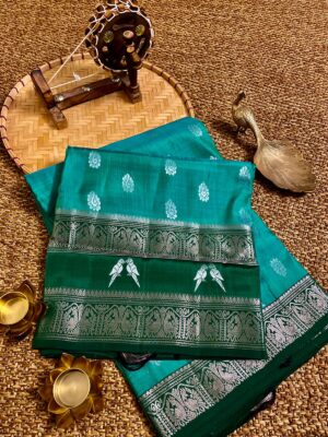 Pure Handloom Pure Zari Woven Kanchi Silk Sarees (1)