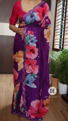 Pure Handloom Tussar Mirror Work Sarees (12)
