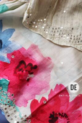 Pure Handloom Tussar Mirror Work Sarees (3)