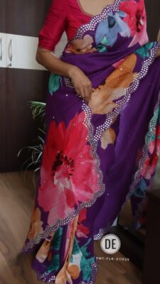 Pure Handloom Tussar Mirror Work Sarees (5)