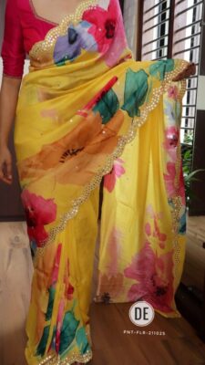 Pure Handloom Tussar Mirror Work Sarees (8)