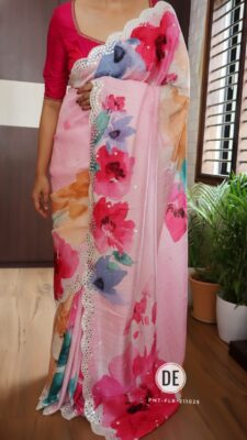 Pure Handloom Tussar Mirror Work Sarees (9)