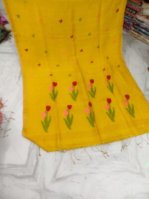 Pure Jayshree Linen Jamdhani Sarees (10)