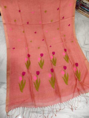 Pure Jayshree Linen Jamdhani Sarees (9)