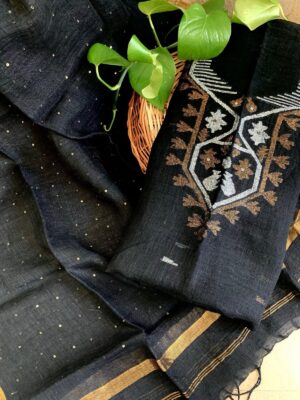 Pure Jayshree Linen Top And Dupatta Sets (4)
