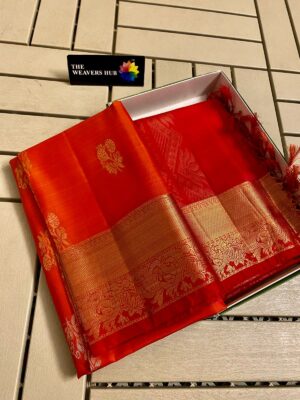 Pure Kanjivaram Silk Sarees With Blouse (2)